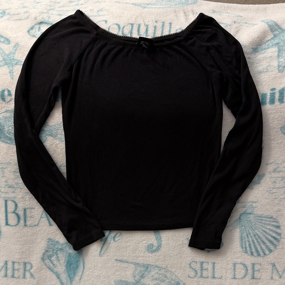5️⃣ FOR 2️⃣0️⃣ SALE 🏷️ art class Girls Black Long Sleeve Top Size L